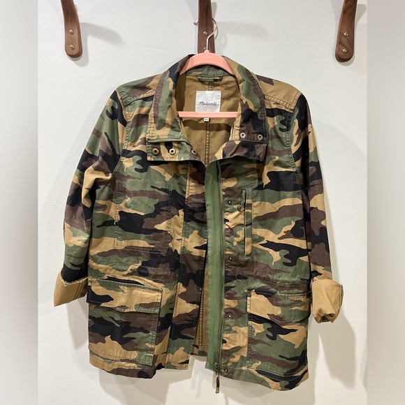 Madewell Dispatch Camo Military Utility Jacket Faded Birch Size L - Picture 6 of 14